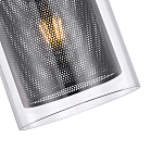 Подвесной светильник с сетчатым металлическим плафоном цилиндрической формы черный Metal Mesh варинант исполнения - 4 | Loft Concept в Санкт-петербурге