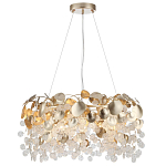 Люстра с декоративными подвесками из прозрачного стекла в форме монеток FAIRYTREE Light варинант исполнения - 7 | Loft Concept в Санкт-петербурге