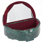 Шкатулка с мозаикой из натурального камня змеевик Stone Casket варинант исполнения - 2 | Loft Concept в Санкт-петербурге