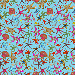 Stiletto Sideboard Blue nautical print варинант исполнения - 1 | Loft Concept в Санкт-петербурге