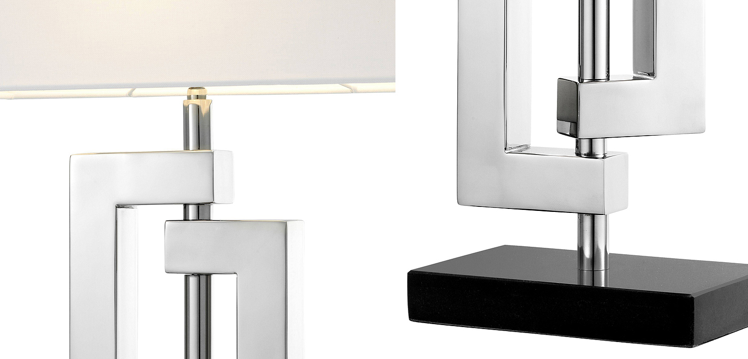 Настольная лампа Eichholtz Table Lamp Leroux stainless steel Настольная лампа Eichholtz Table Lamp Leroux stainless steel - Loft-Concept в Санкт-петербурге