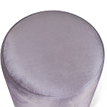 Пуф фиолетовый велюр на золотом металлическом основании Golden Belt варинант исполнения - 2 | Loft Concept в Санкт-петербурге