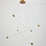 Светодиодная люстра Trumpet Tube Brass  варинант исполнения - 4 | Loft Concept в Санкт-петербурге