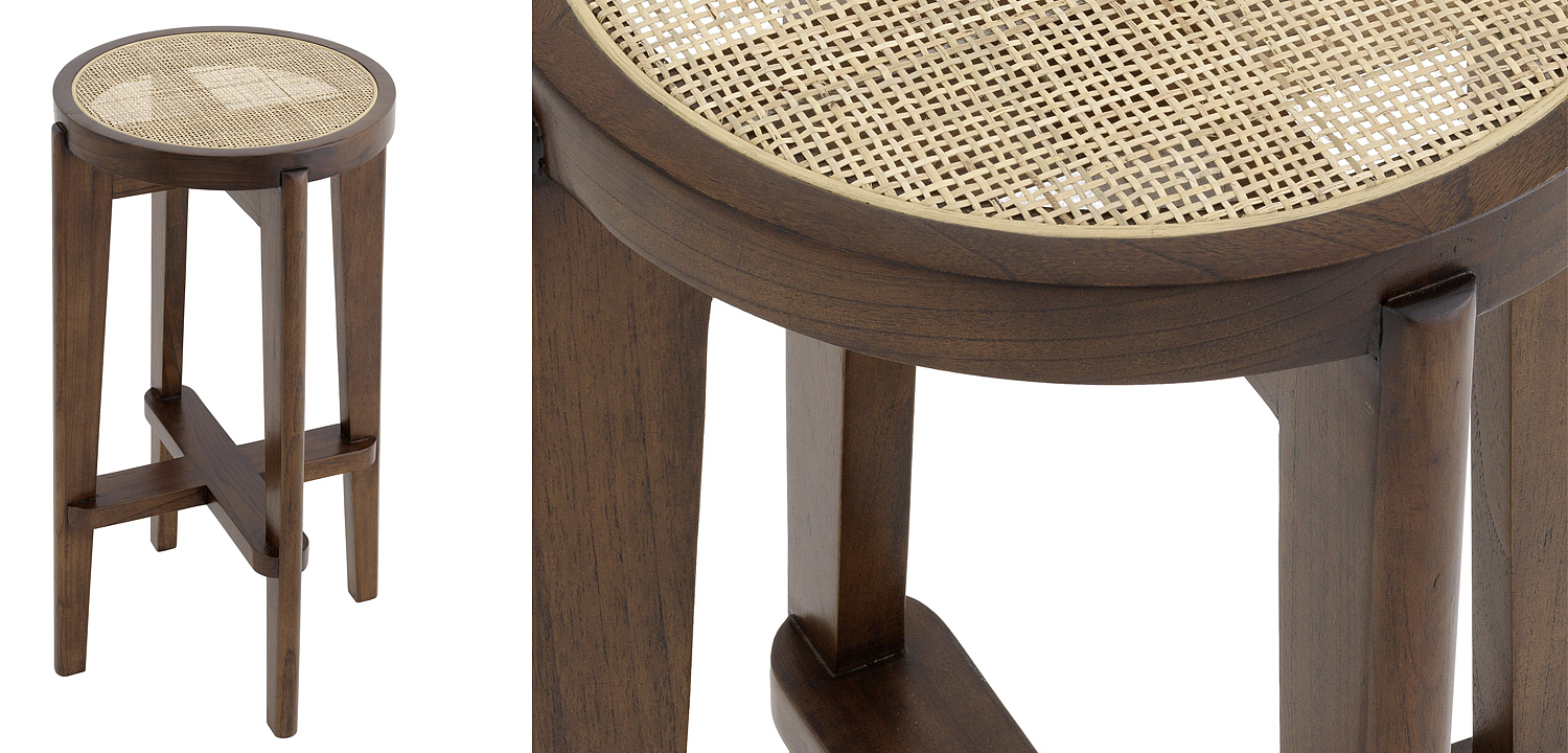 Барный стул Eichholtz Bar Stool Dareau brown Барный стул Eichholtz Bar Stool Dareau brown - Loft-Concept в Санкт-петербурге