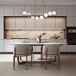 Люстра на штанге с 8-ю белыми шарообразными плафонами Bubble Chandelier варинант исполнения - 4 | Loft Concept в Санкт-петербурге