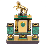 Настольный письменный набор из малахита с декором в виде лошади Leader Organizer варинант исполнения - 4 | Loft Concept в Санкт-петербурге