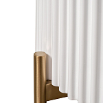 Тумбочка белая круглая с мраморной столешницей Thoroughbass варинант исполнения - 3 | Loft Concept в Санкт-петербурге