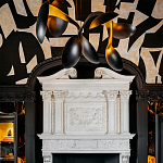 Обои ручная роспись в стиле Арт-деко Symphony Original colourway on Flint silk dupion варинант исполнения - 5 | Loft Concept в Санкт-петербурге