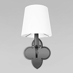 Бра с белым текстильным абажуром и фигурным основанием с зеркальной вставкой Vitorino варинант исполнения - 12 | Loft Concept в Санкт-петербурге