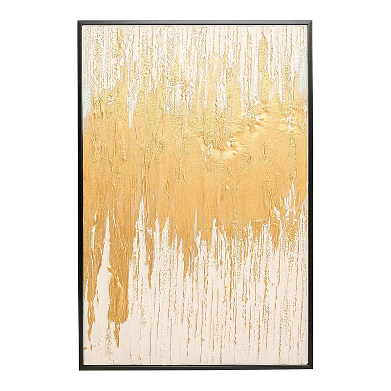 Картина Gold Abstract Глянцевое золото Бежевый в Санкт-петербурге | Loft Concept 