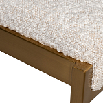 Стул барный букле бежевый с каркасом цвета матовое золото Tactility варинант исполнения - 3 | Loft Concept в Санкт-петербурге