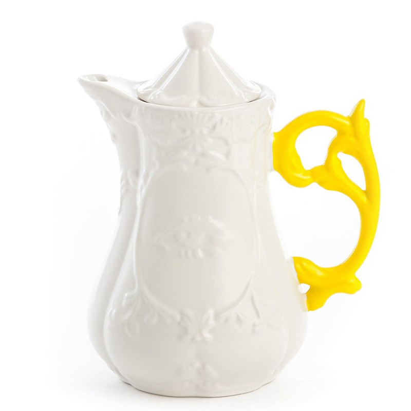 Заварочный чайник Seletti I-Teapot Yellow Белый Желтый в Санкт-петербурге | Loft Concept 