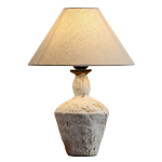 Настольная лампа с керамическим фактурным основанием и тканевым абажуром Eastern Tale варинант исполнения - 1 | Loft Concept в Санкт-петербурге