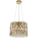 Круглая люстра с металлическими и хрустальными подвесками Bonnay Crystal Chandelier варинант исполнения - 2 | Loft Concept в Санкт-петербурге