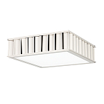 Потолочный светильник квадратный с гофрированным серебрянным абажуром Millennium варинант исполнения - 1 | Loft Concept в Санкт-петербурге