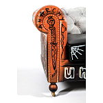Диван Честерфильд граффити graffiti Orange Sofa натуральная кожа варинант исполнения - 6 | Loft Concept в Санкт-петербурге