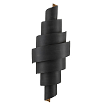 Бра в форме спирали черное с золотой внутренней отделкой Warm Glow варинант исполнения - 2 | Loft Concept в Санкт-петербурге