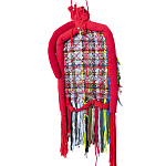 Настенный ковер разноцветный из одежды Heart варинант исполнения - 2 | Loft Concept в Санкт-петербурге