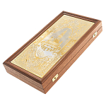 Нарды настольные из натурального камня лазурит и долерит Backgammon from Stone варинант исполнения - 6 | Loft Concept в Санкт-петербурге