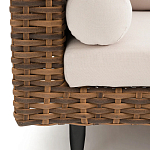 Трехместный садовый диван из плетеного пластика Matteo варинант исполнения - 4 | Loft Concept в Санкт-петербурге