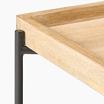 Журнальный стол с прямоугольной деревянной столешницей Urban Style Space варинант исполнения - 2 | Loft Concept в Санкт-петербурге