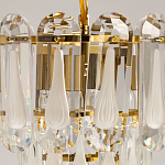 Люстра многоярусная с овальными прозрачными подвесками 28 см Harmonica варинант исполнения - 6 | Loft Concept в Санкт-петербурге