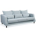 Диван Seldon с мягкими подушками голубое букле варинант исполнения - 1 | Loft Concept в Санкт-петербурге