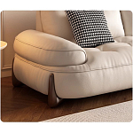 Диван двухместный кожаный с каркасом из массива дерева Furniture Medieval  варинант исполнения - 1 | Loft Concept в Санкт-петербурге