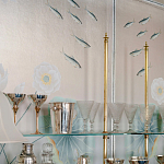 Обои ручная роспись Jakuchu Original colourway on Tarnished Silver gilded paper варинант исполнения - 1 | Loft Concept в Санкт-петербурге