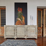 Комод в винтажном стиле с 3-мя дверцами Cardenas Chest of Drawers Vintage Beige варинант исполнения - 2 | Loft Concept в Санкт-петербурге