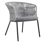 Кресло с декоративным плетением на спинке и подлокотниках Armchair Weaving варинант исполнения - 2 | Loft Concept в Санкт-петербурге