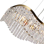 Люстра подвесная волнистой формы с хрустальными подвесками Ludivine Lighting варинант исполнения - 3 | Loft Concept в Санкт-петербурге