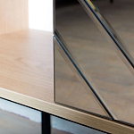 Шкаф с 2-мя зеркальными дверцами Serena Mirror Cabinet варинант исполнения - 4 | Loft Concept в Санкт-петербурге