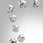 Люстра каскадня с 12-ю прозрачными шарообразными плафонами Bubbles Bocci варинант исполнения - 3 | Loft Concept в Санкт-петербурге