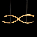 Люстра волнистой формы с фактурным хрустальным плафоном Light Delight варинант исполнения - 1 | Loft Concept в Санкт-петербурге