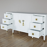 Большой Комод-буфет Elsa Dreams White с ящиками варинант исполнения - 6 | Loft Concept в Санкт-петербурге