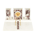 Настольный письменный набор из мрамора и креноида с гербом России Marble Accessory варинант исполнения - 1 | Loft Concept в Санкт-петербурге