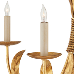 Люстра золотая с декором в виде перьев Bunch of Feathers варинант исполнения - 1 | Loft Concept в Санкт-петербурге