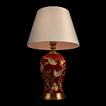 Настольная лампа бордовая с изображением птиц Slip Away варинант исполнения - 4 | Loft Concept в Санкт-петербурге