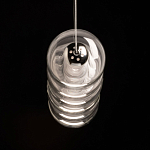 Люстра линейная с 6-ю прозрачными стеклянными плафонами округлой формы HANDLE GRAPE варинант исполнения - 7 | Loft Concept в Санкт-петербурге