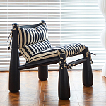 Кресло черно-белое со съемными подушками Celebrity варинант исполнения - 2 | Loft Concept в Санкт-петербурге