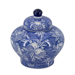 Ваза с крышкой в китайском стиле Гранатовое дерево Blooming Pomegranate варинант исполнения - 7 | Loft Concept в Санкт-петербурге