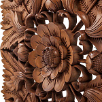 Панно из дерева квадратное Flower Panel With Trees варинант исполнения - 2 | Loft Concept в Санкт-петербурге