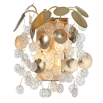 Бра с декоративными подвесками из прозрачного стекла в форме монеток FAIRYTREE Light варинант исполнения - 2 | Loft Concept в Санкт-петербурге