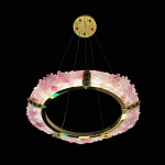 Люстра в форме кольца розовая Warm Pink Light варинант исполнения - 5 | Loft Concept в Санкт-петербурге