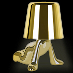 Настольная лампа фигурная цвета золото с гладким абажуром Высота 17 см Sophia варинант исполнения - 1 | Loft Concept в Санкт-петербурге