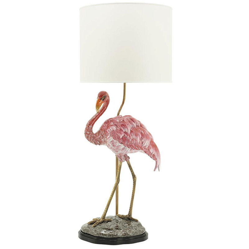 Настольная лампа ABHIKA LAMPTABLE FLAMINGO Розовый Золотой в Санкт-петербурге | Loft Concept 