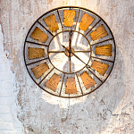 Часы настенные из металла в стиле лофт Clock with History варинант исполнения - 2 | Loft Concept в Санкт-петербурге