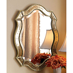 Зеркало настенное овальное в раме цвета шампань Mirror Splashes варинант исполнения - 1 | Loft Concept в Санкт-петербурге