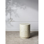 Приставной столик с рисунком из раковин устриц Bone Inlay варинант исполнения - 10 | Loft Concept в Санкт-петербурге